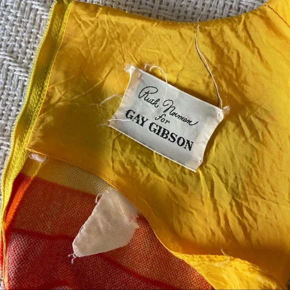 Vintage Rainbow Striped Maxi Dress - Picture 8 of 9